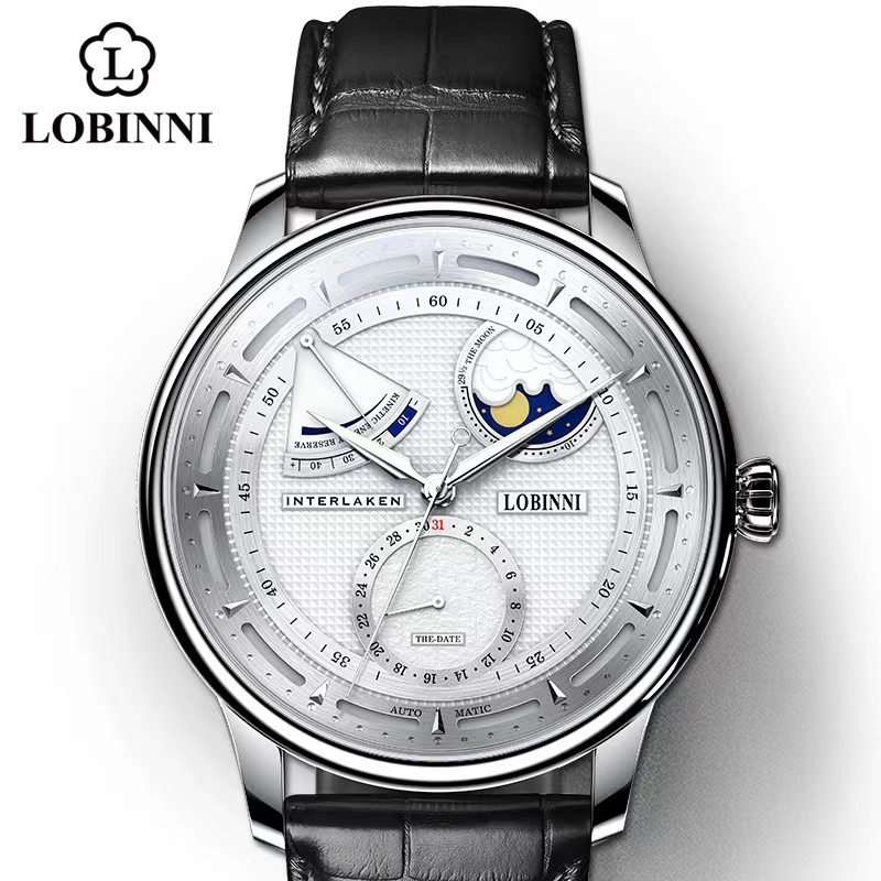 Omega Watch Constellation - Lobinni القمر المرحلة النورس ساعة ميكانيكية