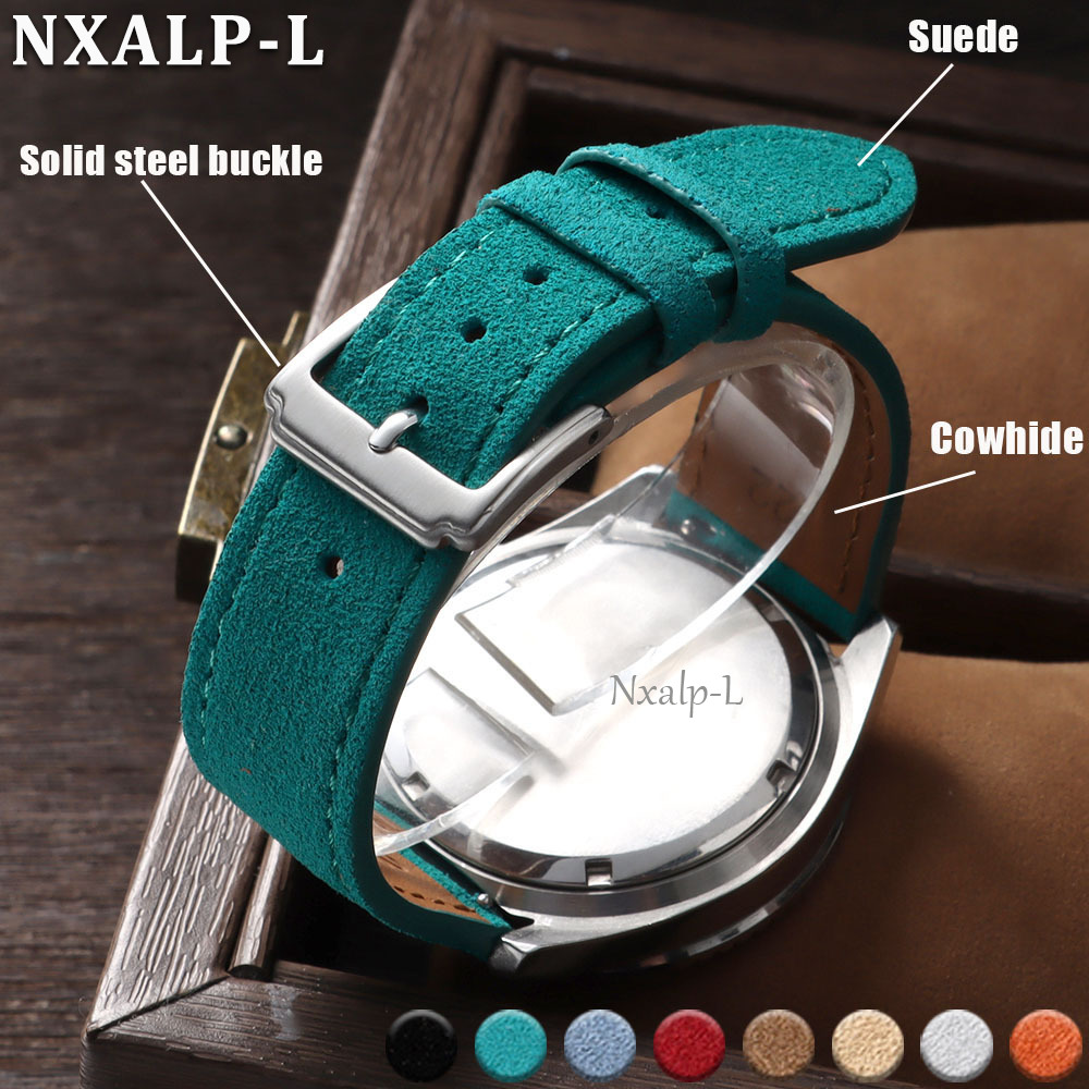 Suede Strap Watch - حزام ساعة من جلد البقر المدبوغ
