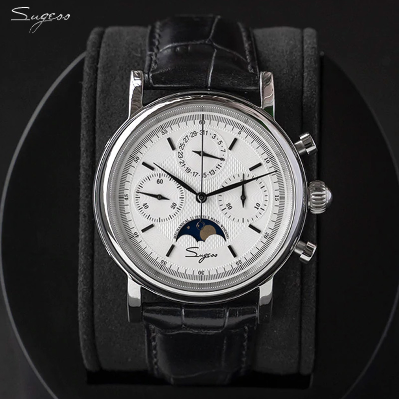 Omega Watch Constellation - ساعة رجالية Sugess بحركة أصلية ST1908،