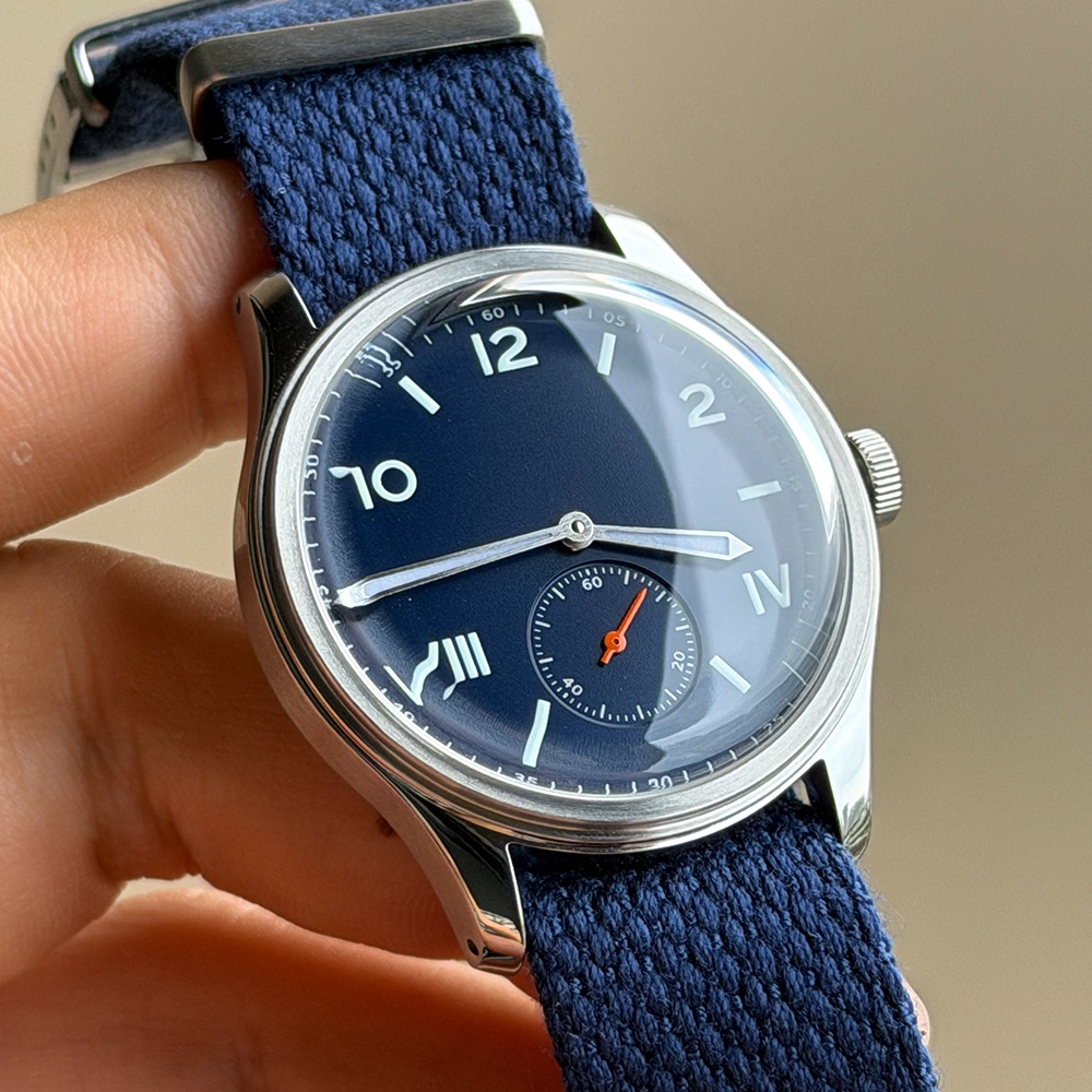 Omega Watch Constellation - ساعة رجالية رسمية زرقاء كاليفورنيا، ساعة