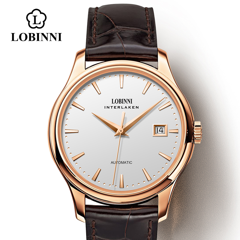 Omega Watch Constellation - ساعة LOBINNI الأوتوماتيكية للرجال بتصميم فاخر