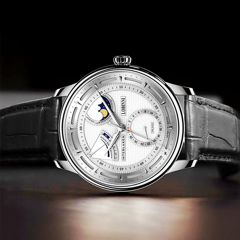 Lobinni القمر المرحلة النورس س - مراجعة Omega Watch Constellation وسعره