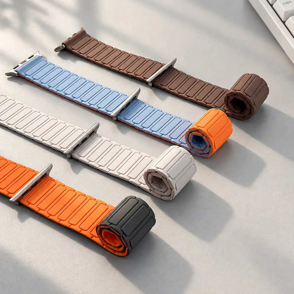 حزام سيليكون مغناطيسي لساعة أب - مراجعة Milanese Loop Magnetic وسعره