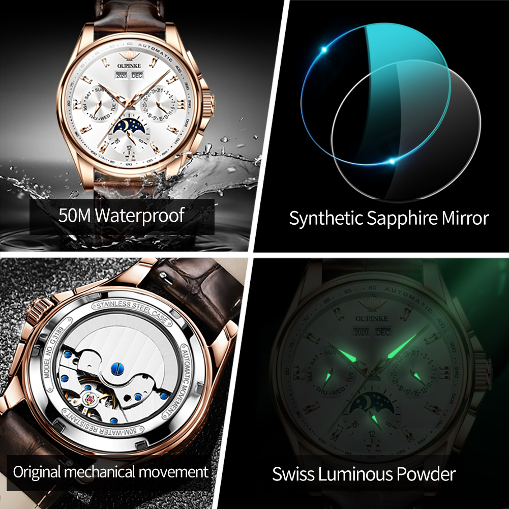 OUPINKE 3189 ساعة رجالي العلام - مراجعة Seiko Watch Presage وسعره