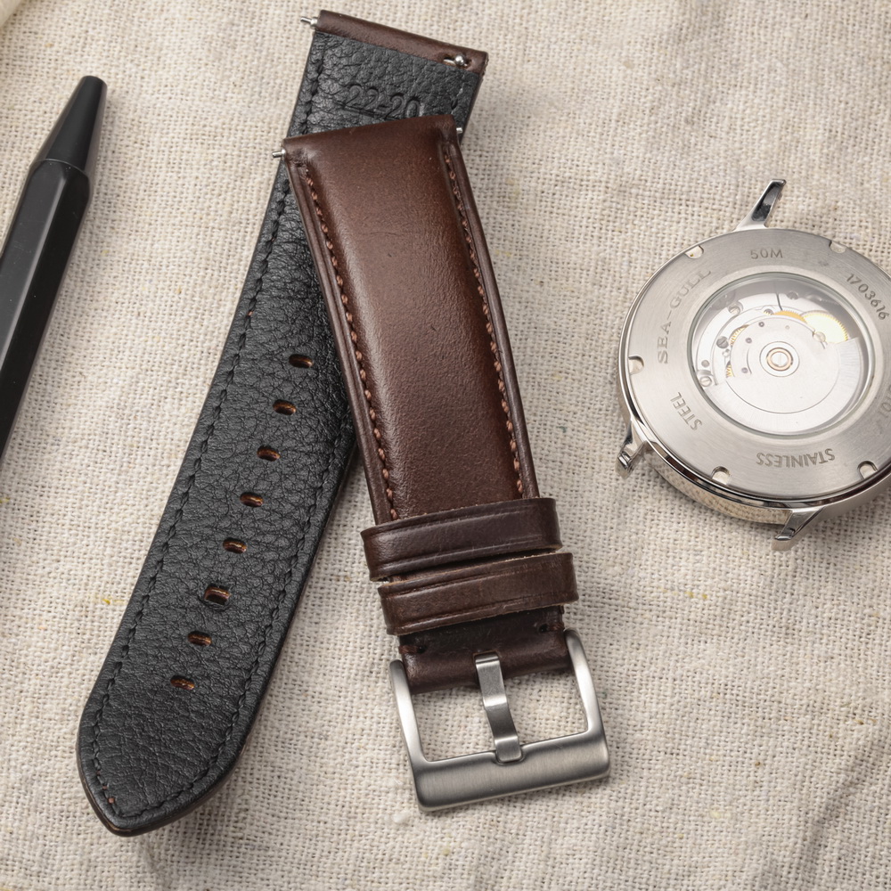 أحزمة ساعات هيمسوت من الجلد ال - مراجعة Suede Strap Watch وسعره