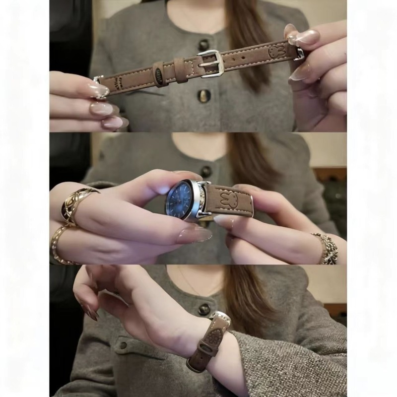 حزام ساعة رفيع من جلد الشامواه - مراجعة Suede Strap Watch وسعره