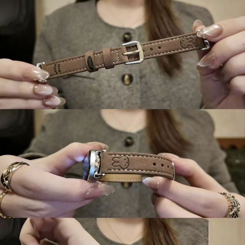 حزام ساعة رفيع من جلد الشامواه - مراجعة Suede Strap Watch وسعره