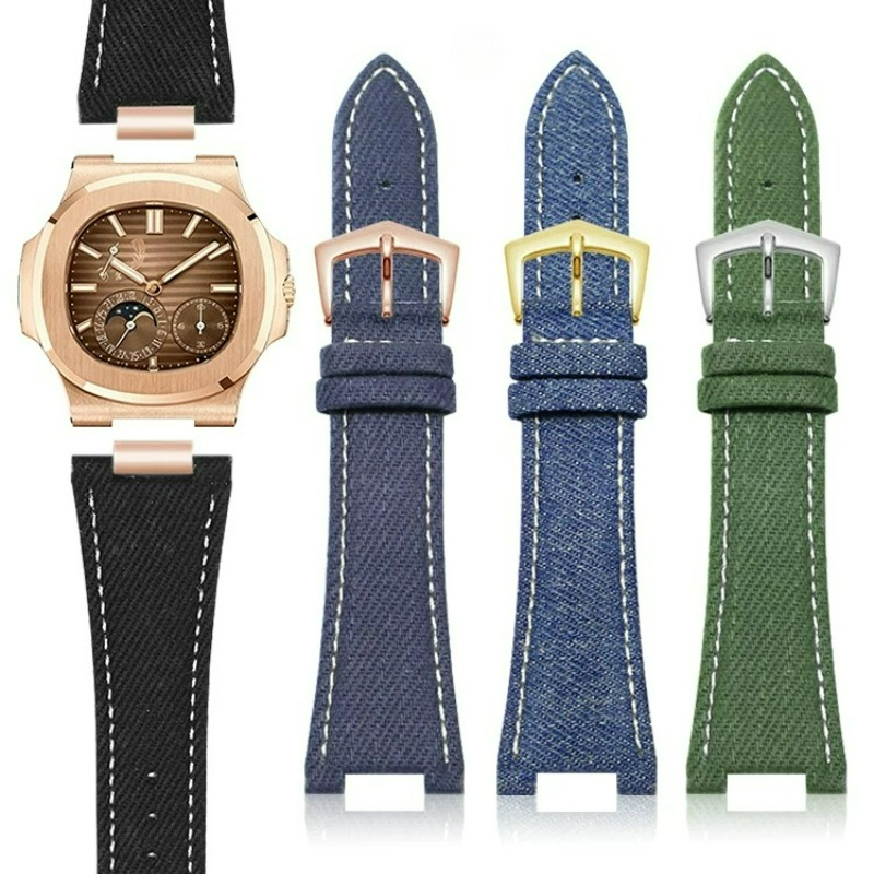 حزام ساعة من النايلون والقماش  - مراجعة Patek Philippe Watch Nautilus وسعره