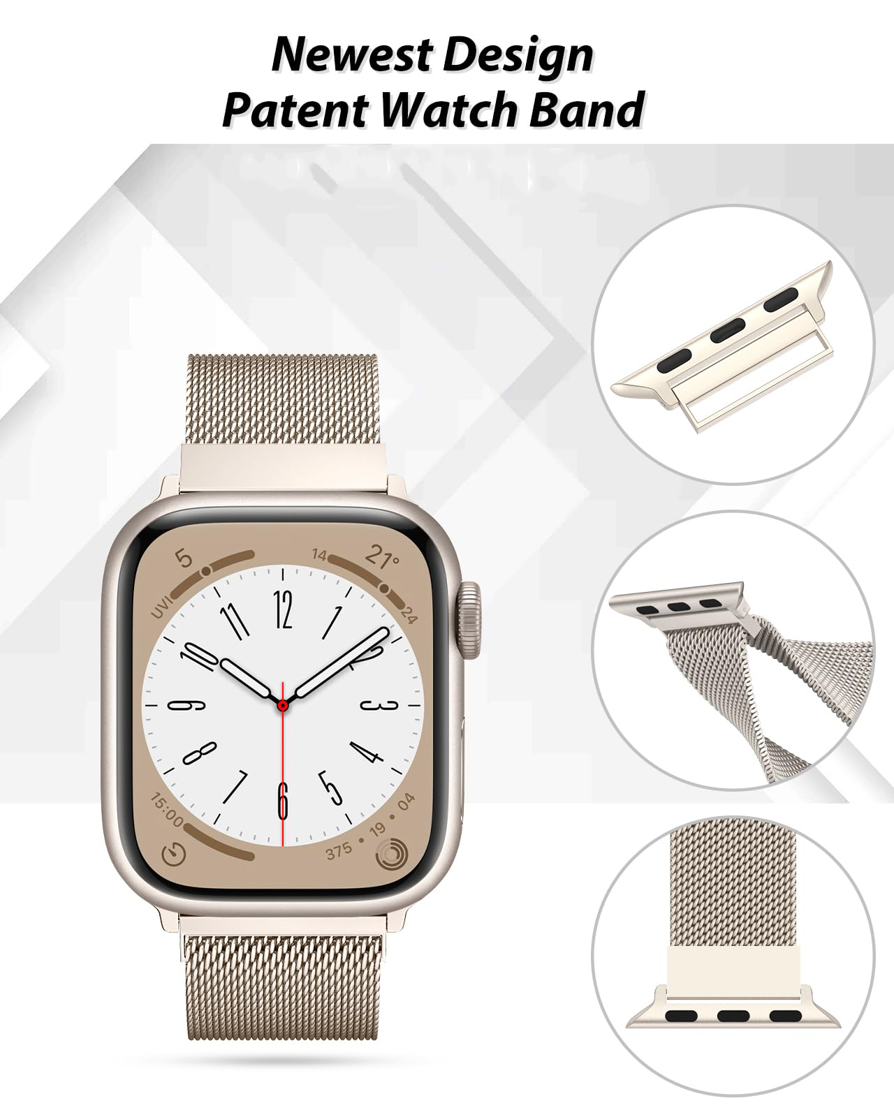 حزام ميلانيزي لساعات أبل، مقاس - مراجعة Milanese Loop Magnetic وسعره