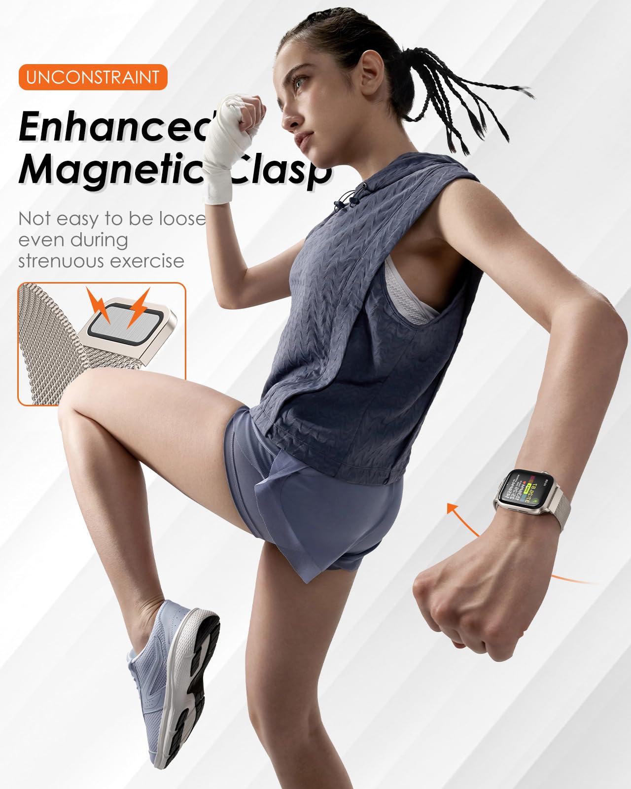 حزام ميلانيزي لساعات أبل، مقاس - مراجعة Milanese Loop Magnetic وسعره